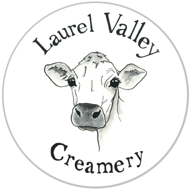 laurel valley creamery logo in circle
