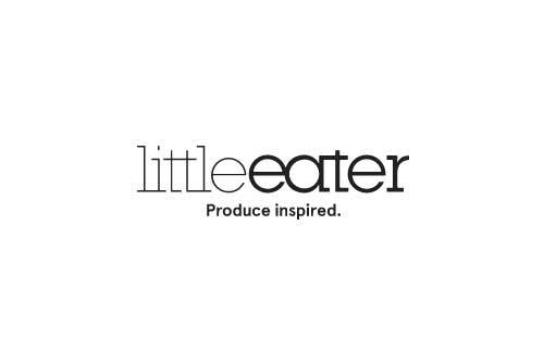 little eater - produce inspired logo